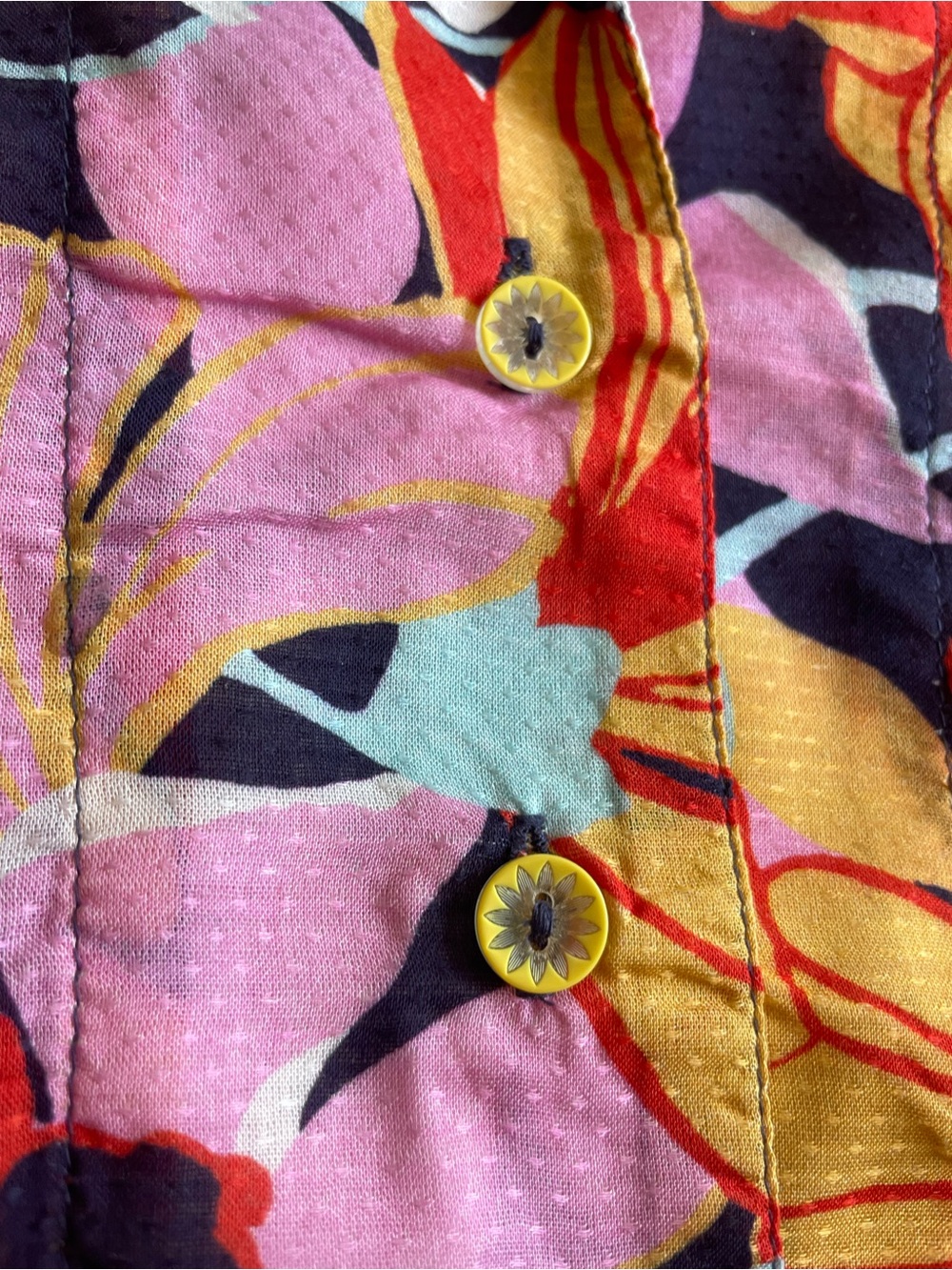 Anthropologie Maeve Floral Cropped Button-Down Shirt - Picture 8 of 14